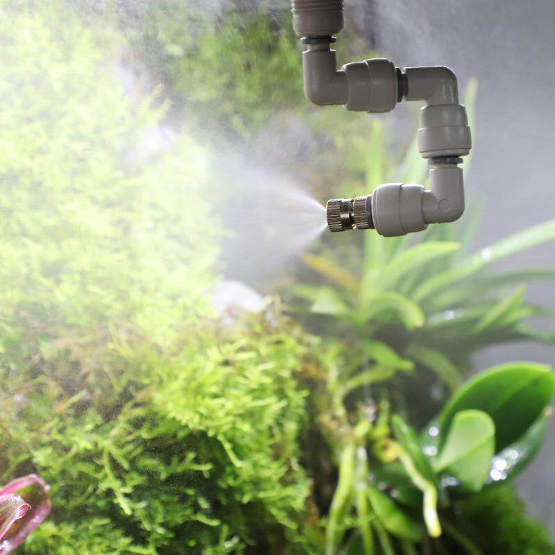 浇雨林生态CUI喷淋加系统雾化喷头模拟降雨自动花缸器定时湿浇水