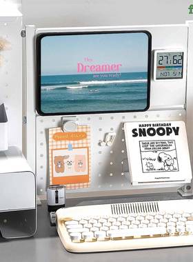 办公洞室桌面置免物架宿舍卧室书桌铁艺收纳架层钉杯架书90015架