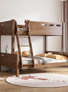 实木下铺双层功床上儿童床多能组合上下床子母床小户型两高ZMC06