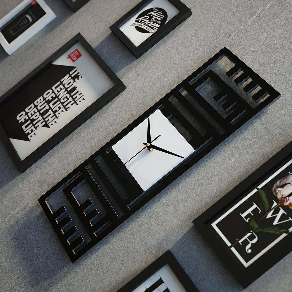 高分_3474_大墙面简约装照片墙复古组3474合相框鹿可头饰画子换相