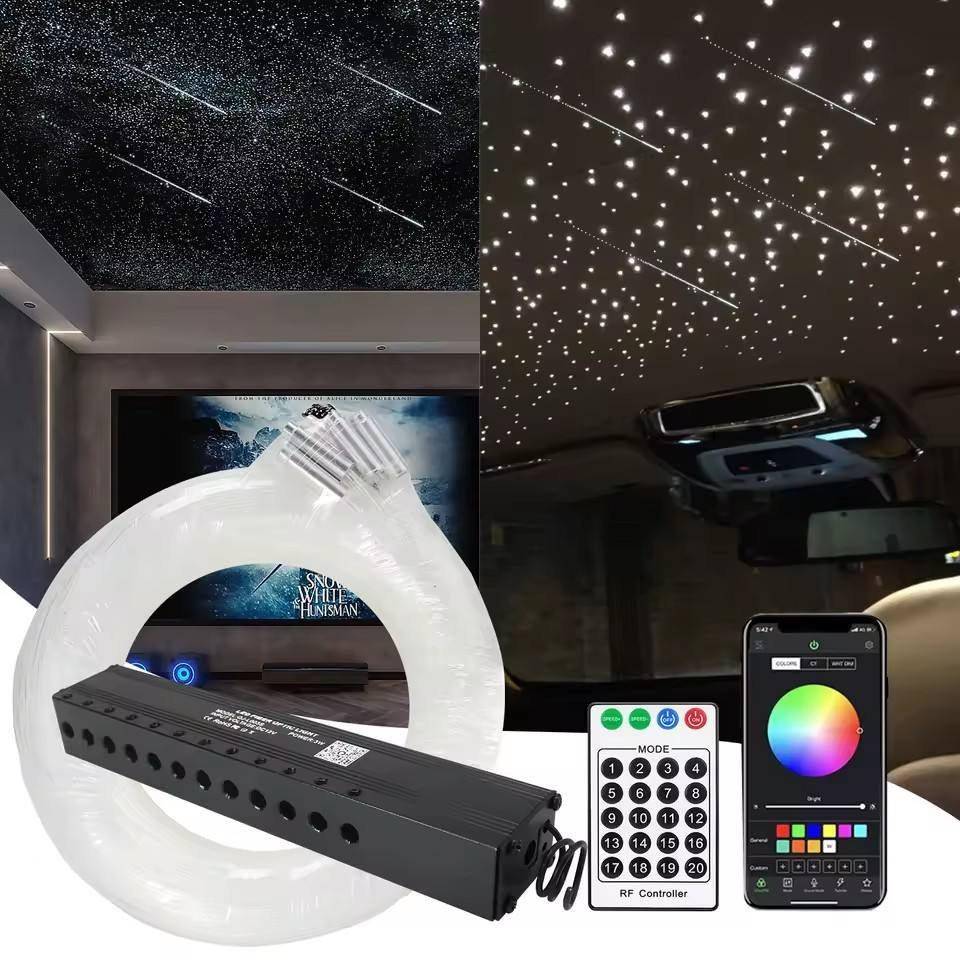 12瓦RGBW彩色流星机汽车顶星空流星家庭影院星空灯流星效果流星机