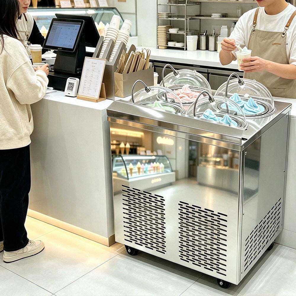 茶饮咖啡店多口味前台意式Gelato凝冻机现做现卖手工冰淇淋机