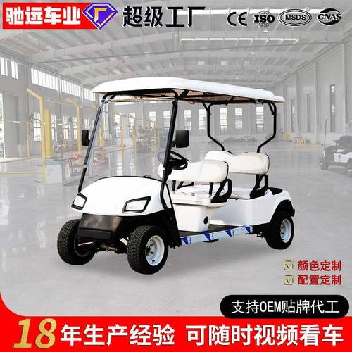 高尔夫球车外贸出口4座景区民宿旅游度假观光摆渡车golfcart跨境