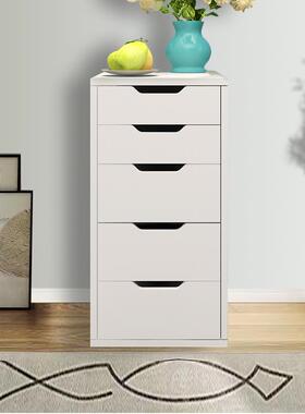 3Y简约实木书桌五斗柜桌下抽屉柜收纳柜储物柜白色柜子抽屉式置物