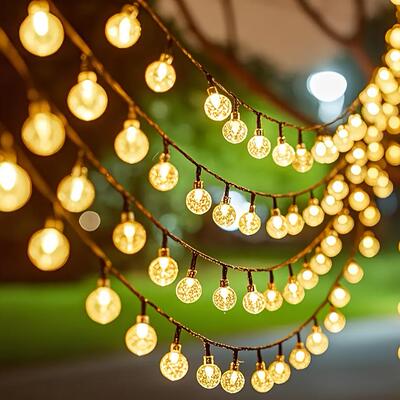 A7M(23Ft)SolarLightStringWith50leds.The太阳能灯串