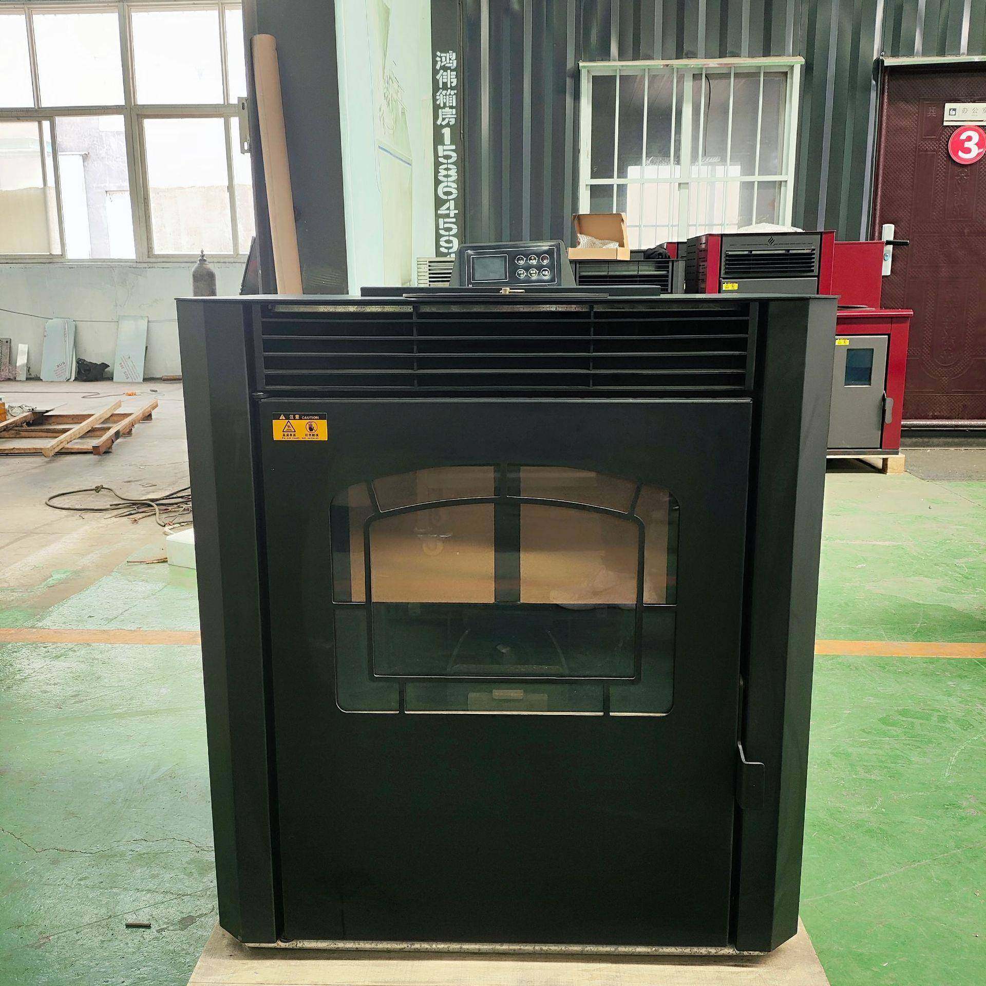 诚聚生物质颗粒取暖炉室内家用采暖炉无烟壁炉燃料环保铸铁炉子