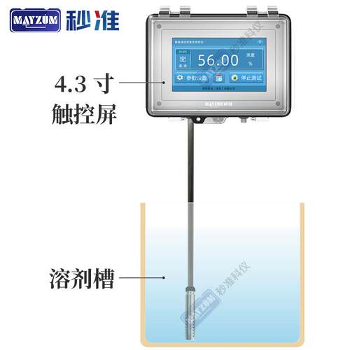 秒准MAYZUM陶瓷浆料在线密度比重计陶瓷釉料波美浓度计MAY-2001T