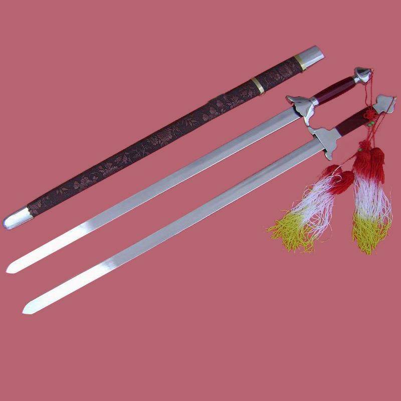 镀光木兰双剑太极双剑舞台道具晨练用剑量大包邮