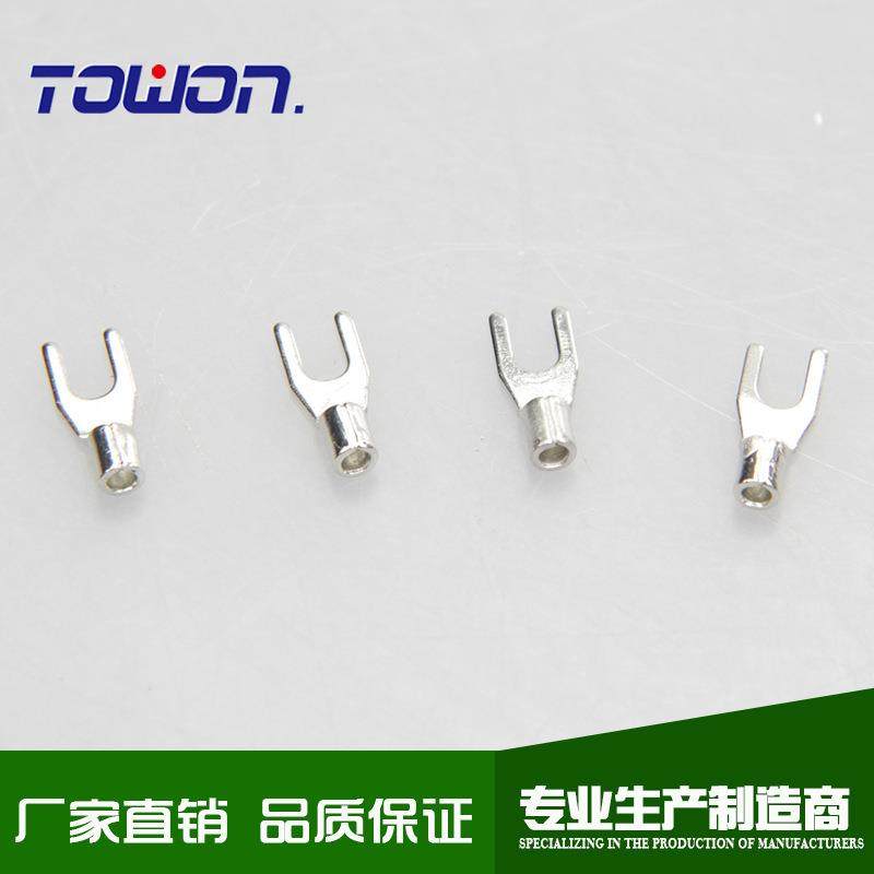 SNB3.5-5叉形裸端子紫铜国标1000只冷压接线端头型号齐全