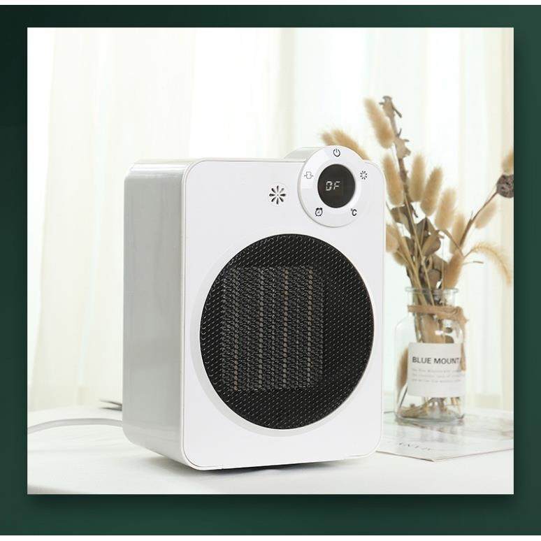 2021新款迷你大功率两用取暖器家用可遥控暖风机办公室桌面暖气扇