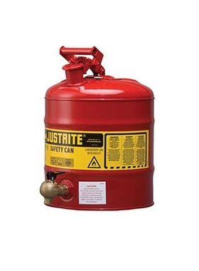 Justrite杰斯瑞特7150146 I型钢制安全罐5加仑底部配有08540龙头
