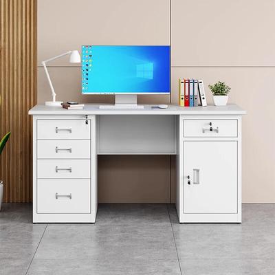 云星钢制办公桌员工桌财务桌电脑桌职员桌办公带抽屉工作台单人桌