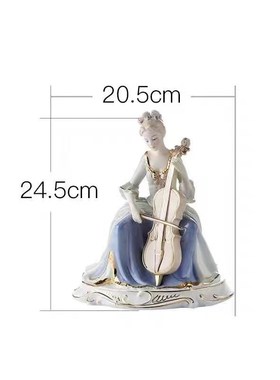 陶瓷摆件西洋美女秋千公主高雅人物桌面装饰品新婚乔迁生日小礼品