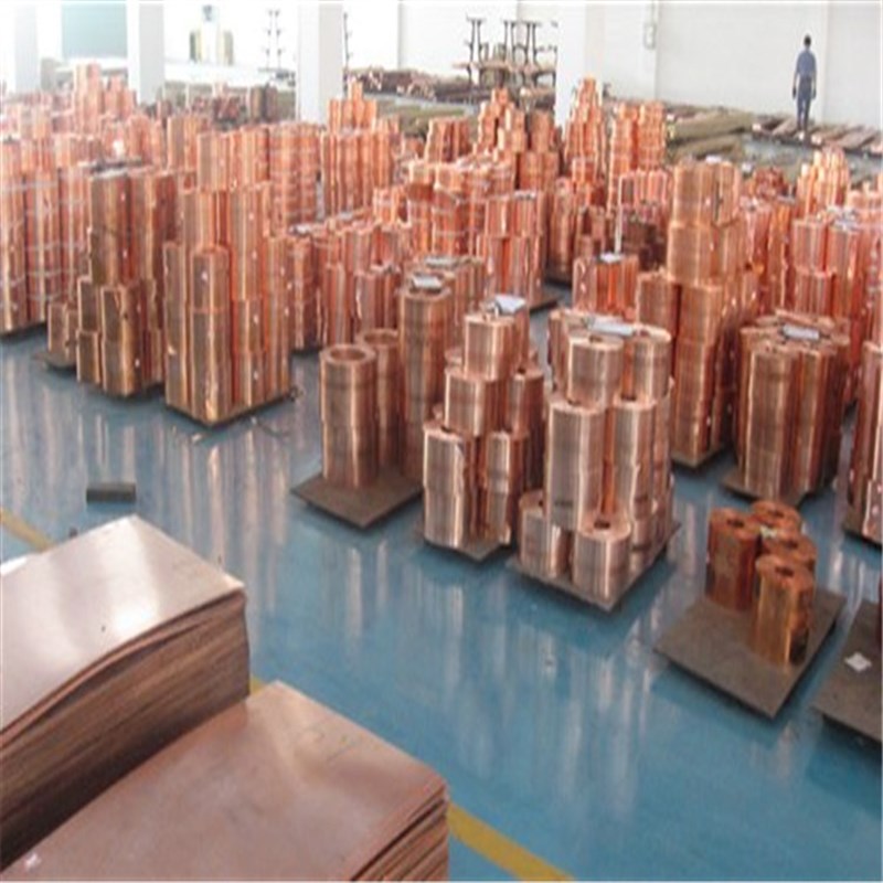 江铜国标T2紫铜带 纯铜片 红铜皮 薄铜箔黄铜板0.1mm加工零切分条