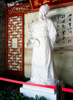 古代人物雕塑文天祥玻璃钢历史文化雕像城市公园景观园林定制石雕