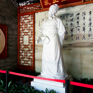 古代人物雕塑文天祥玻璃钢历史文化雕像城市公园景观园林定制石雕