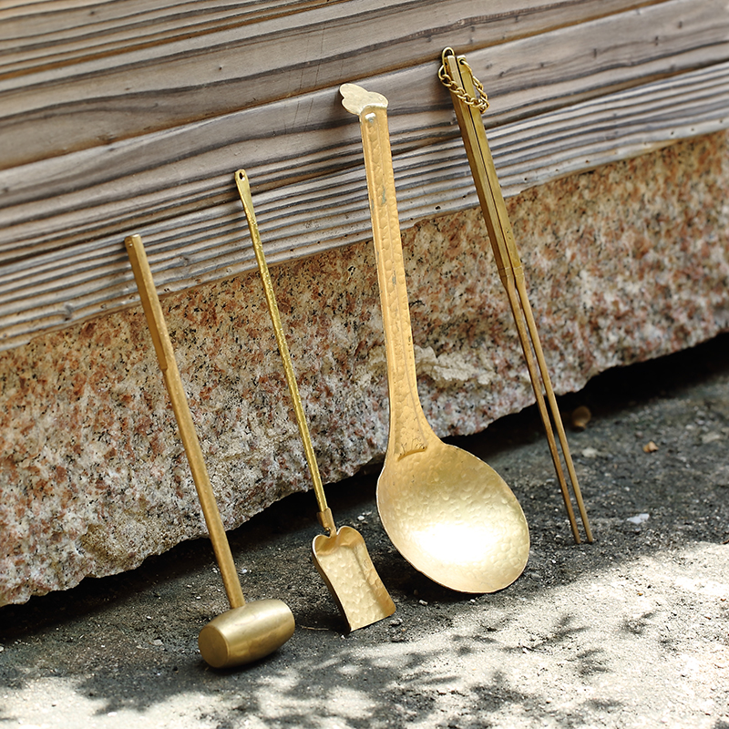手工铜筷子铜炭夹子炭铲铜碳铲子铜火箸铜锤子铜筷子茶炉茶道配件