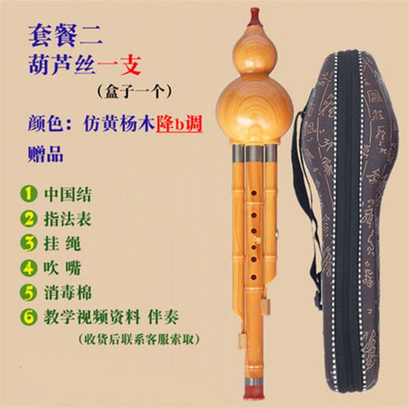 葫芦丝C调初学者入门小学生儿童专用成人自学降b调葫芦丝