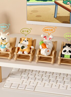 卡通可爱治愈系解压神器办公室工位桌面不倒翁小摆件生日礼物男女