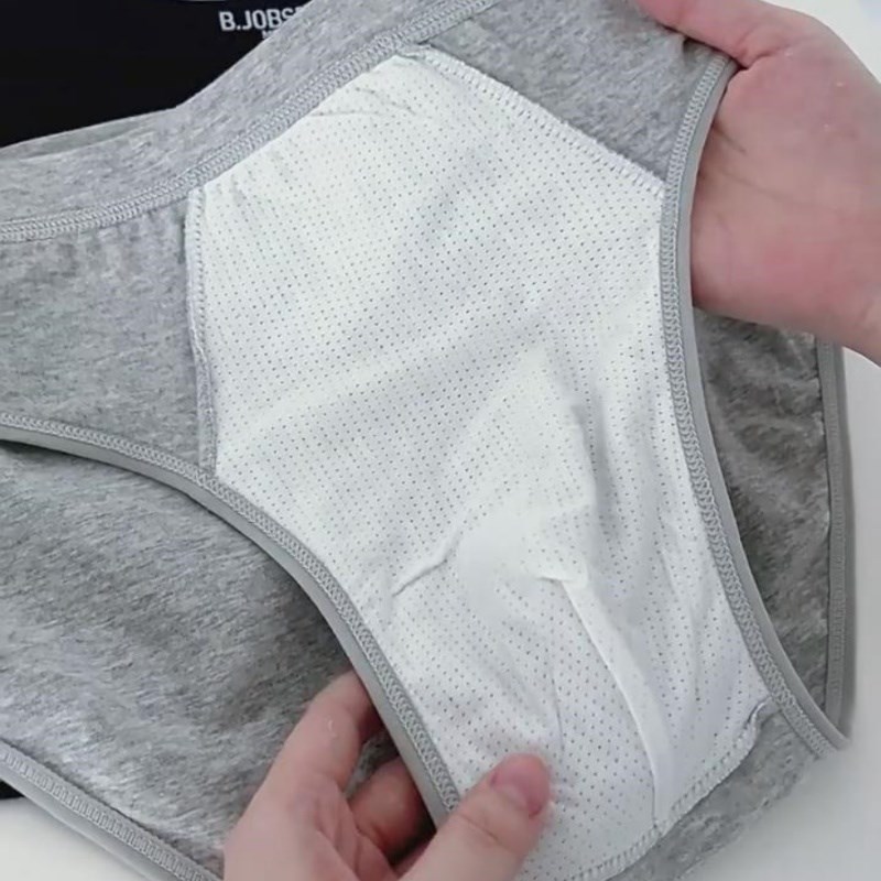 纯棉内裤男士透气吸汗性感显挺大U凸囊袋三角裤大码不卷边春夏凉