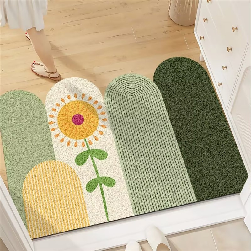 丝圈地垫入户门防滑脚垫家用玄关进门地毯蹭土刮泥耐脏地毯可裁剪