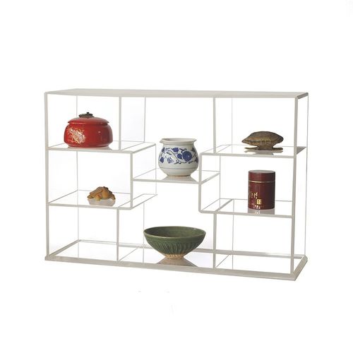 桌面博古架茶壶茶具展示置物架亚克力小型多层收纳古玩多宝阁定做