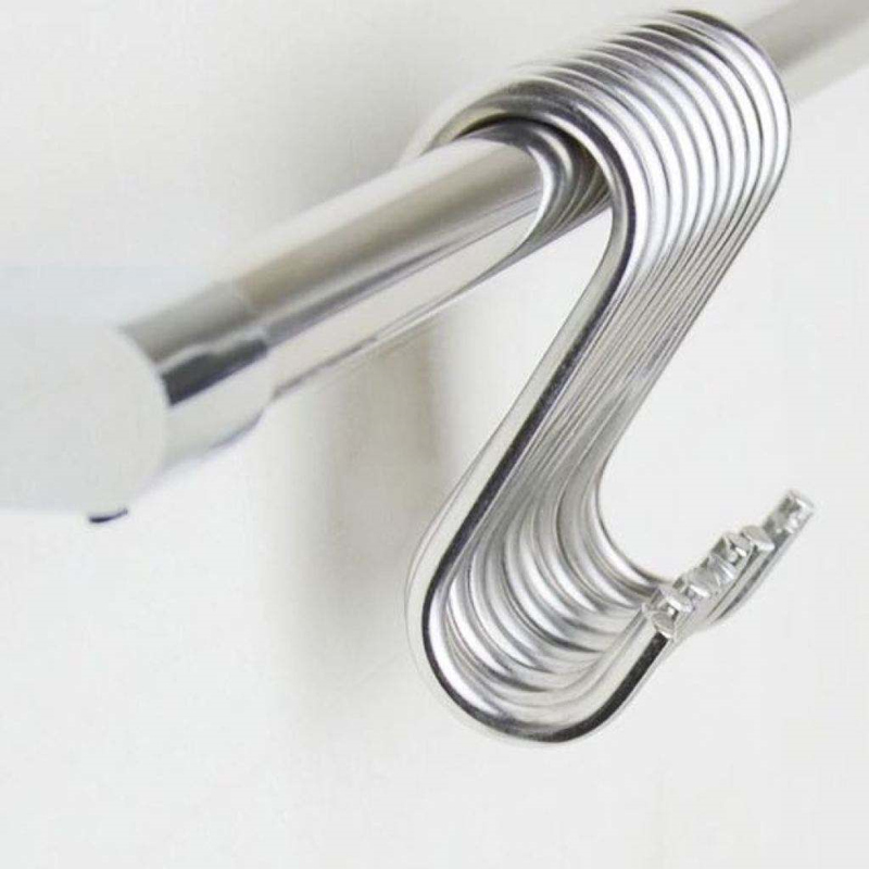 不锈钢色金属挂钩S钩厨房架子配套衣柜挂架有所吃年糕半圆槽财政