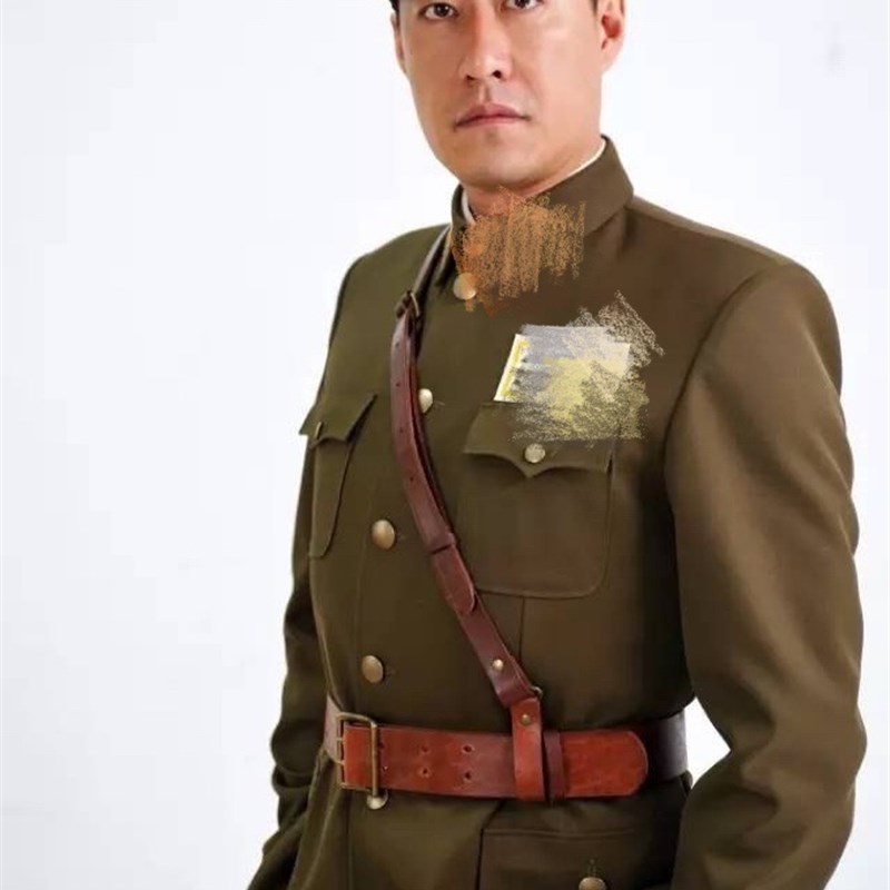 影视剧美式军官表演服士兵服装男女特务民国军官演出服剧本杀衣服 - 实物图
