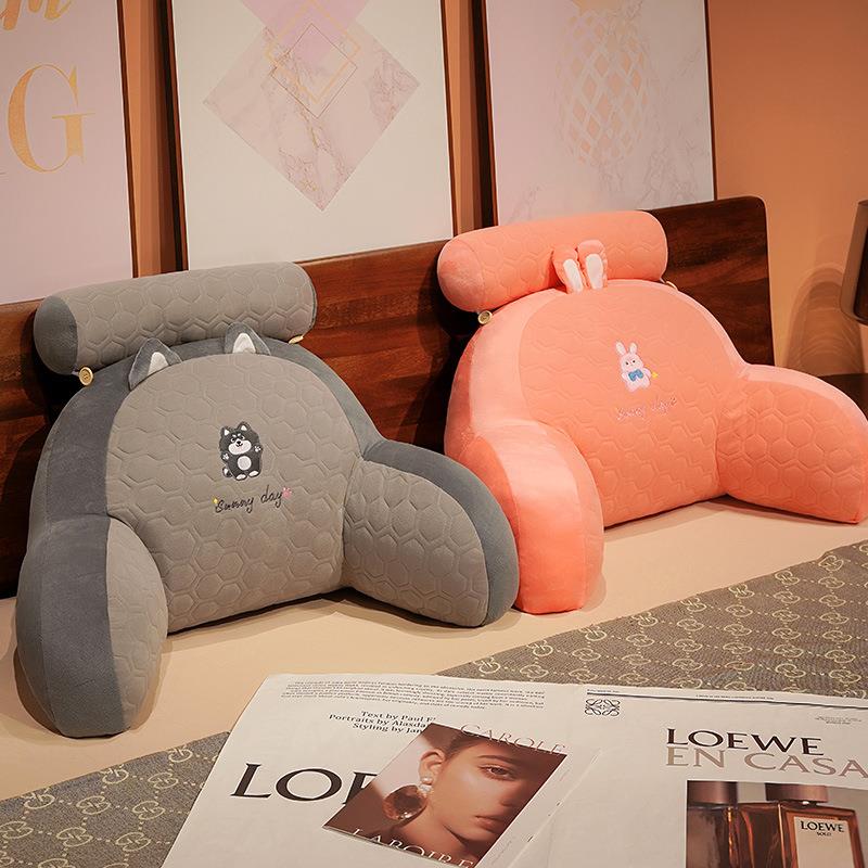 加热升温床头靠垫软包护腰靠枕大靠背沙发抱枕床枕头床靠看书孕妇