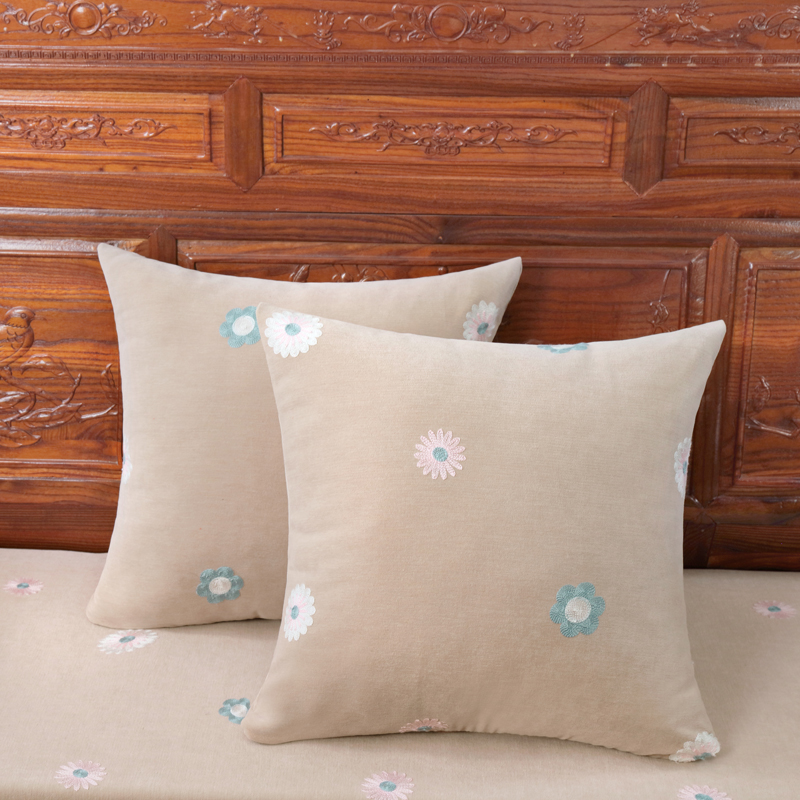 加厚中式红实木沙发垫木质连身椅垫子海绵芯单三人沙发垫防滑可拆