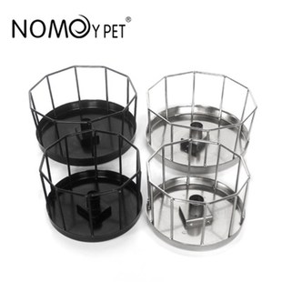 诺摩陆龟水盆爬宠爬虫喂食器自动饮水器喝水不锈钢不生锈食水盆