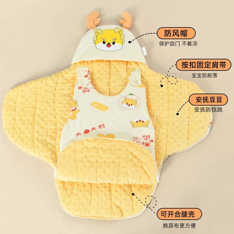 a类婴儿包被初生纯棉春秋四季款新生宝宝抱被睡袋二合一体式两用