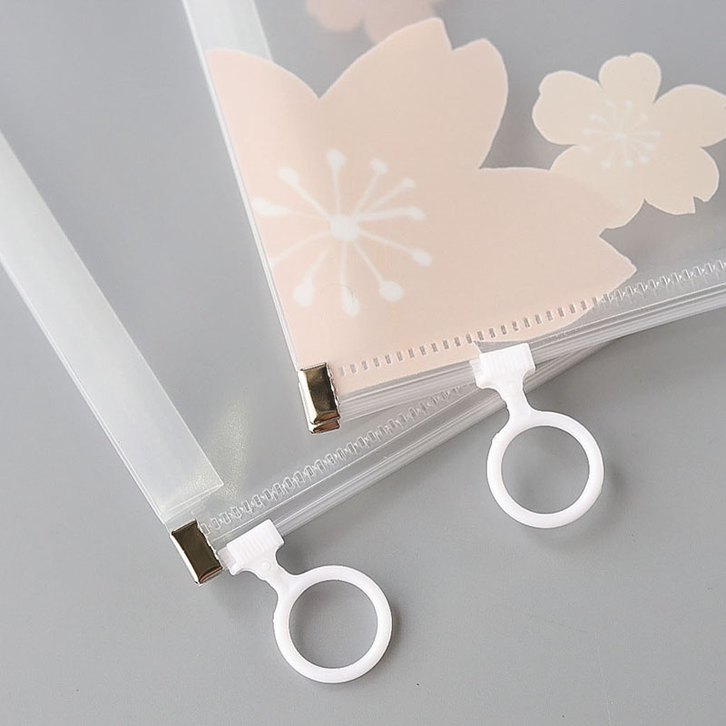 透明学生文件袋A4文件袋学生用可爱卡通试卷袋大容量简约软装补习