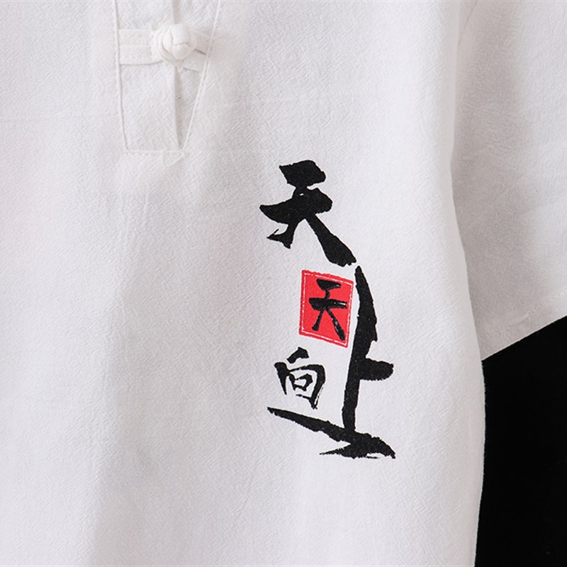 儿童唐装男童汉服中国风套装夏季复古装宝宝民族服装短袖少爷服