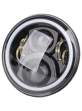 适用贝纳利502C改装摩托车黄龙圆大灯幼狮总成复古300/600250/500