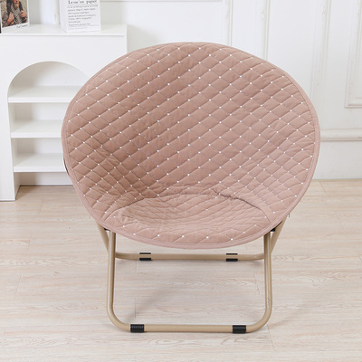 冬季太阳椅子垫月亮椅套罩圆形替换坐垫冬天折叠椅懒人午休座垫子