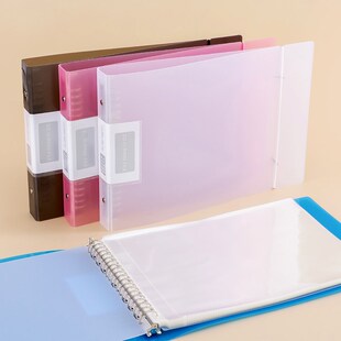 档案资料册孕检收纳册乐曲乐谱册图纸图画文件夹 A4活页夹插页横版