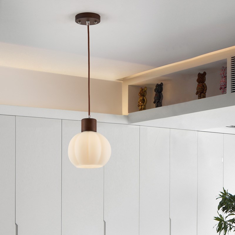 新中式餐厅吊灯中国风餐桌吧台灯过道走廊极简创意卧室床头小吊灯