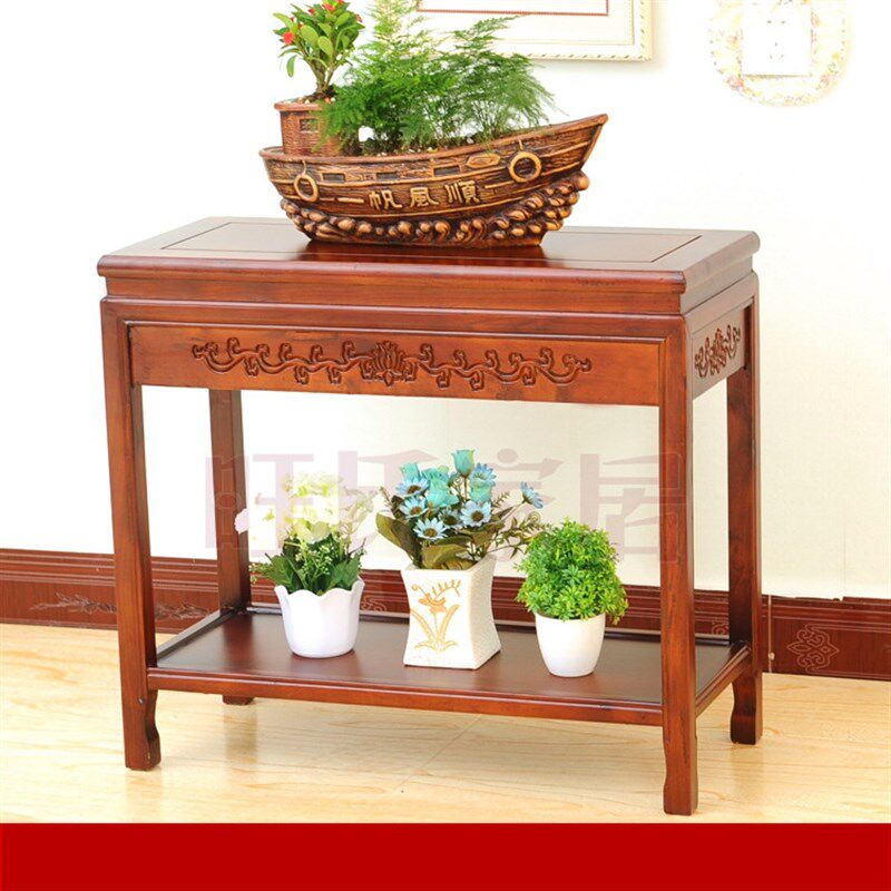 中式沙发边几实木角几边桌客厅小茶几奇石桌鱼缸架简约花架长条桌