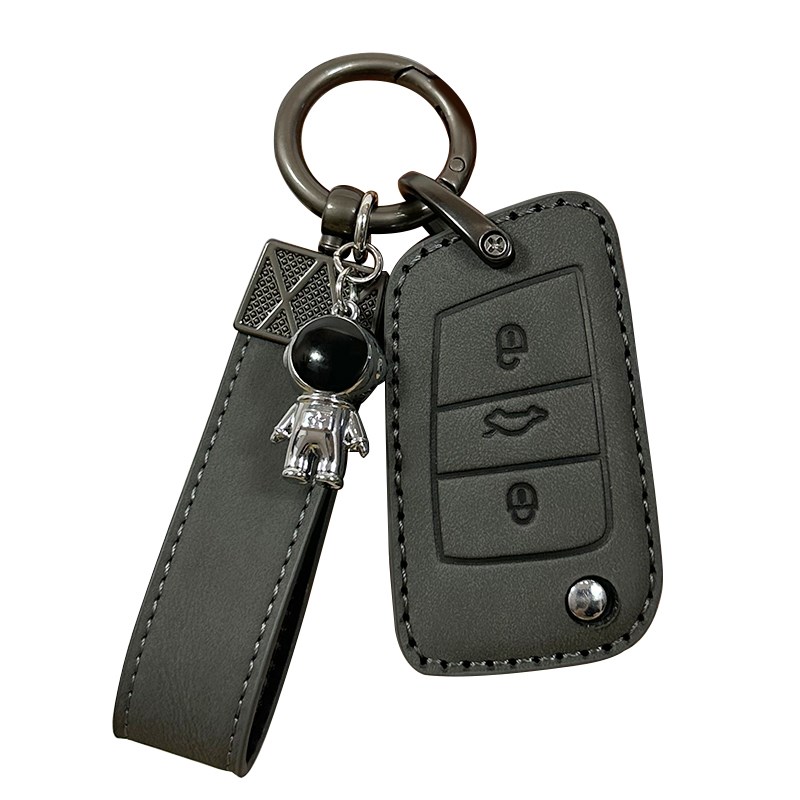 适用大众途观l钥匙套朗逸新速腾宝来捷达id4迈腾帕萨特汽车高档包