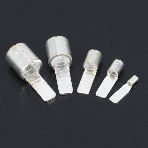 C45-16平方插针插片空开接线端子片形铜鼻子50只DZ47冷压紫铜焊接