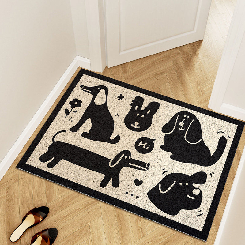 家用进门地垫大门口入户门玄关垫子丝圈防滑地毯刮沙除泥灰蹭脚垫