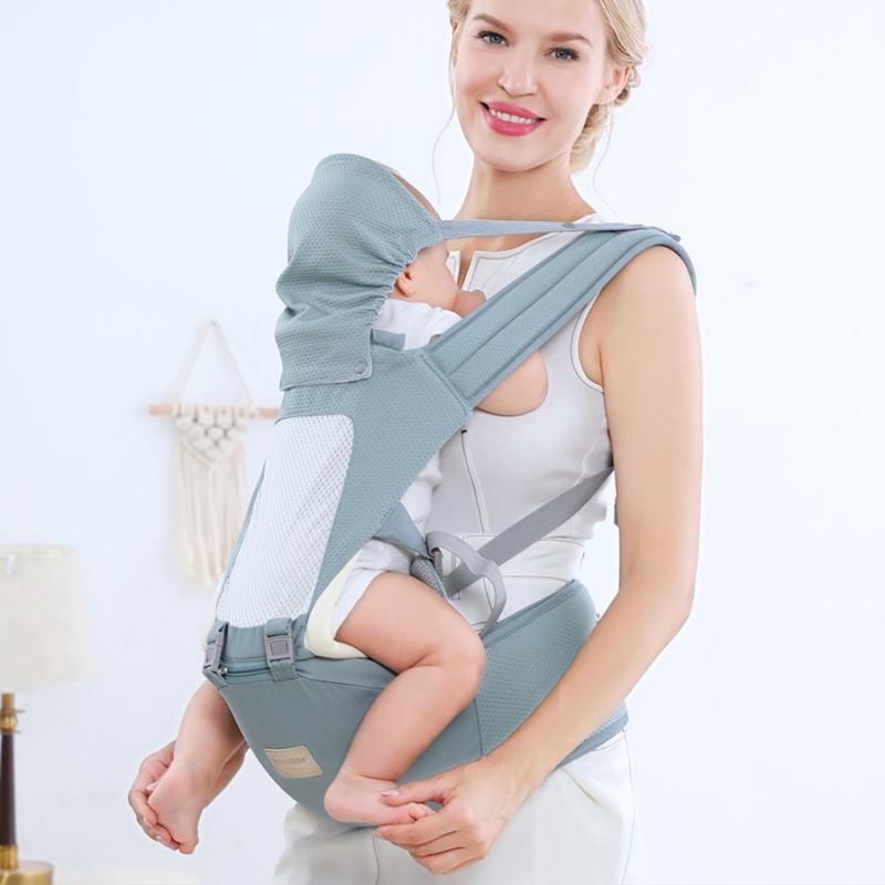 全棉婴幼儿腰凳儿童前抱式背婴腰带四季通用透气宝宝坐凳婴儿抱婴