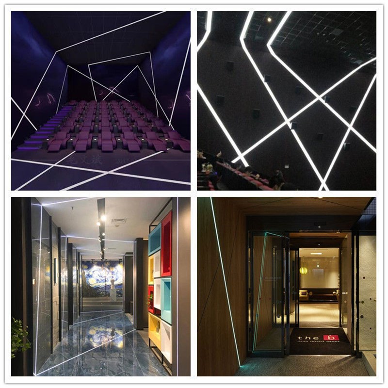 led线形灯槽铝合金嵌入式灯带卡槽线条灯铝槽长条灯明装吊顶线性