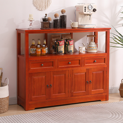 餐边柜置物架美式实木一体靠墙客厅收纳储物柜厨房斗柜简约茶水柜