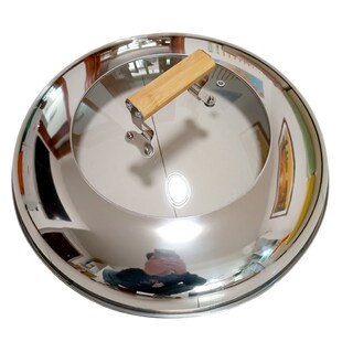 48cm铁锅炖锅盖50厘米地锅鸡大灶台锅盖52大铁锅提手木柄透明玻璃