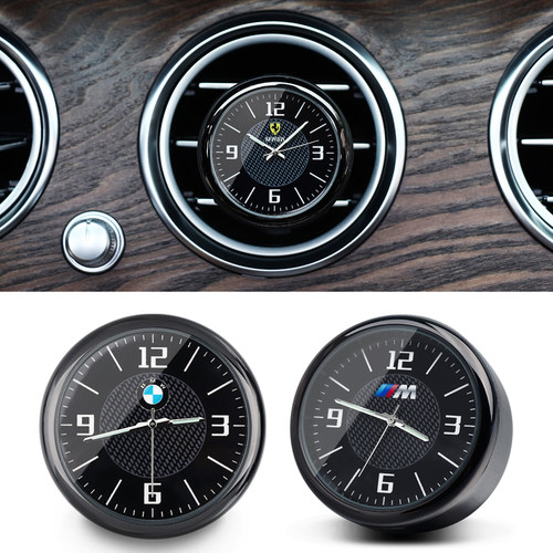 标致408车载夜光时钟电子5008车用石英表标志308汽车装饰4008改装