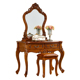 别墅公主婚床实木雕花化妆台妆凳妆镜卧室化妆桌 美式 欧式 梳妆台