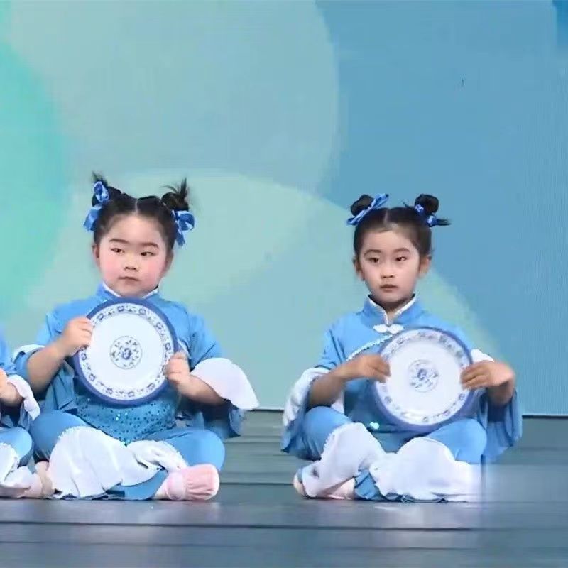 第八届小荷风采粒粒盘中餐幼儿演出服表演服儿童幼儿肚兜舞蹈服