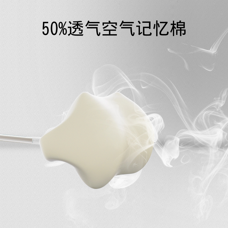 汽车头枕腰靠垫电动按摩器护颈枕车载座椅记忆棉颈部靠枕透气静音